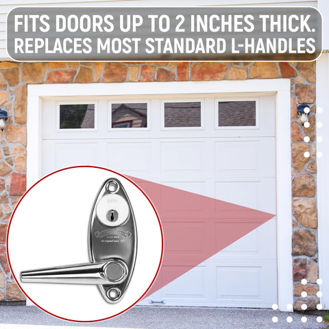 Granatan interior slide latch ensures quiet, dependable door closure.