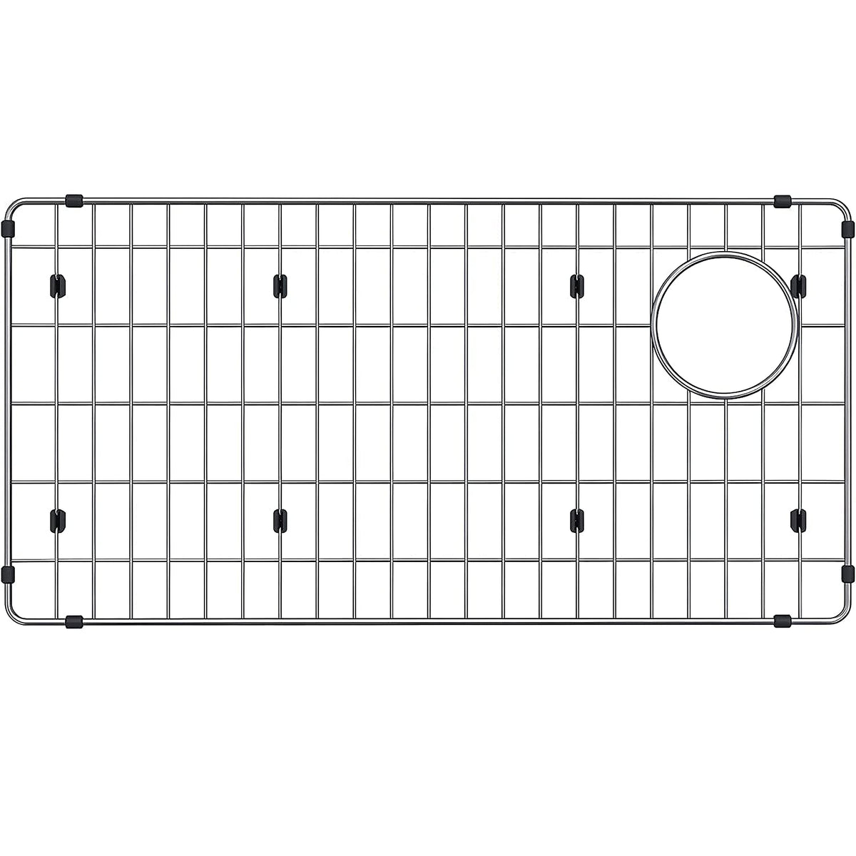 Granatan sink protector grid in stainless steel offering robust bottom protection.