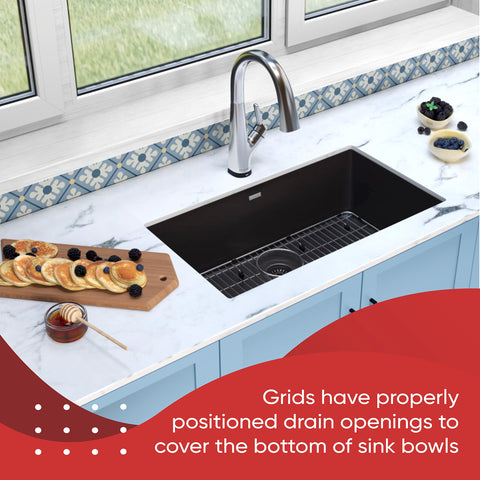Granatan bottom-of-sink grid fits standard sinks for versatile protection