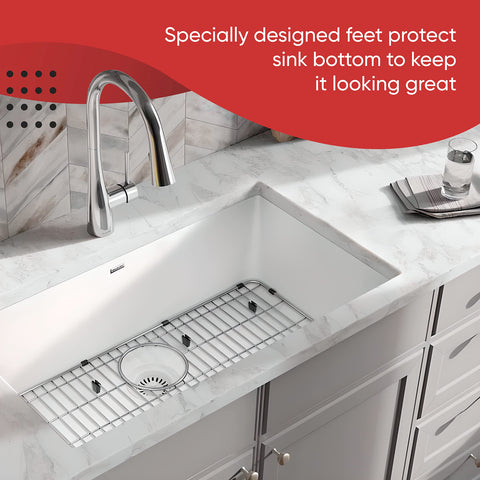 Granatan easy-clean grid wipes clean after use