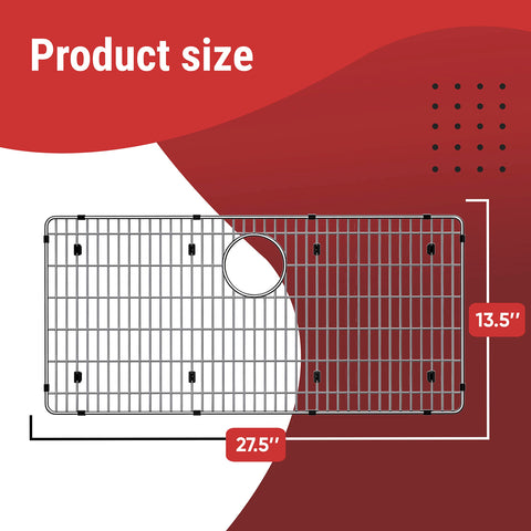 Granatan heavy-duty stainless steel grid protecting sink bottom from heavy cookware