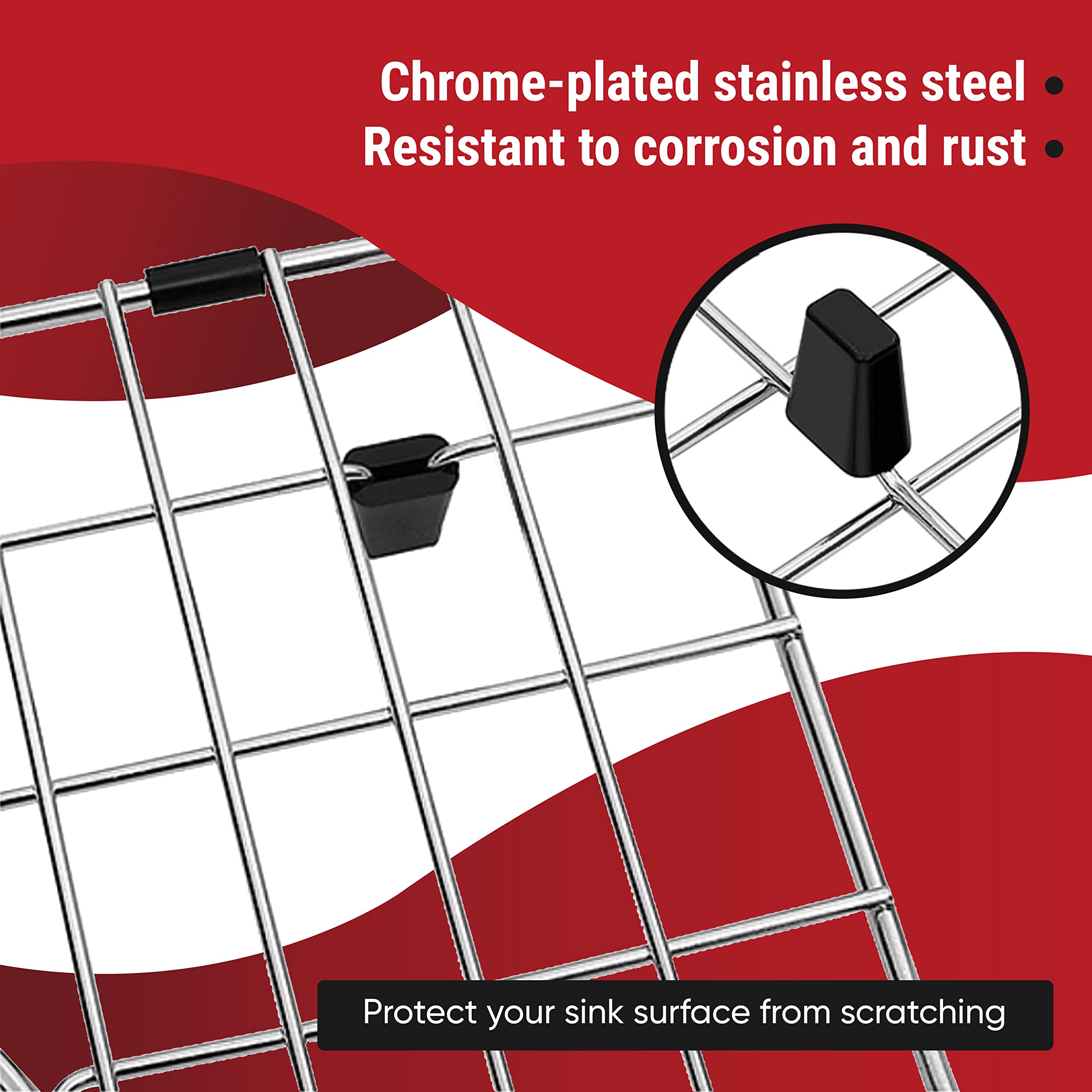 Granatan protector with vinyl feet prevents scratches and elevates the grid