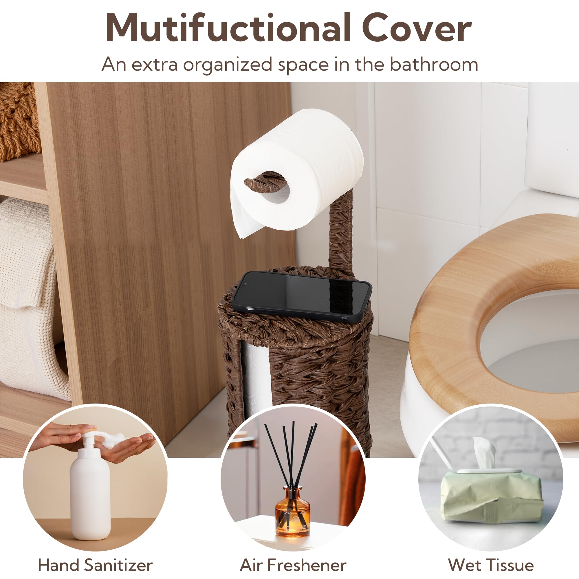 GRANNY SAYS durable waterproof plastic wicker in brown finish