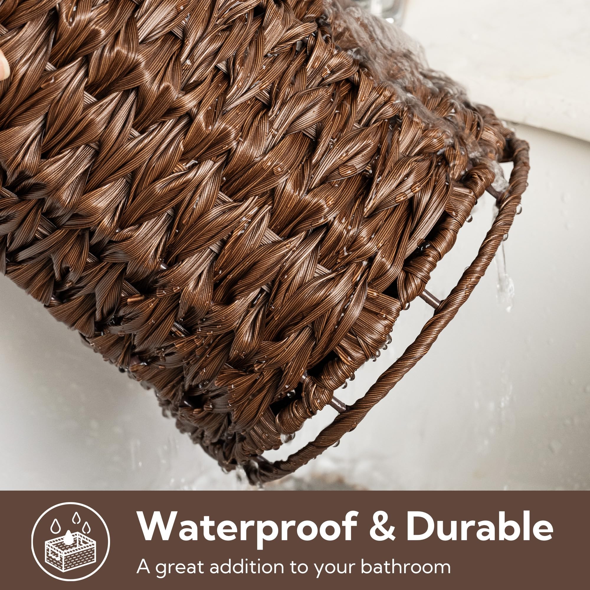 GRANNY SAYS dustproof lid used as shelf for wipes or phone in brown