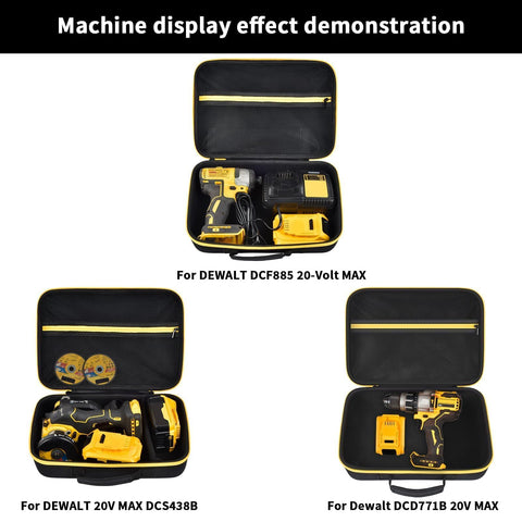 Grapsa hard case for DeWalt DCF885 drill protects gear during job sites.