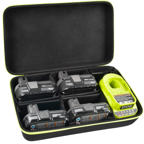 Grapsa Ryobi 18V case with 6 dividers for organized storage