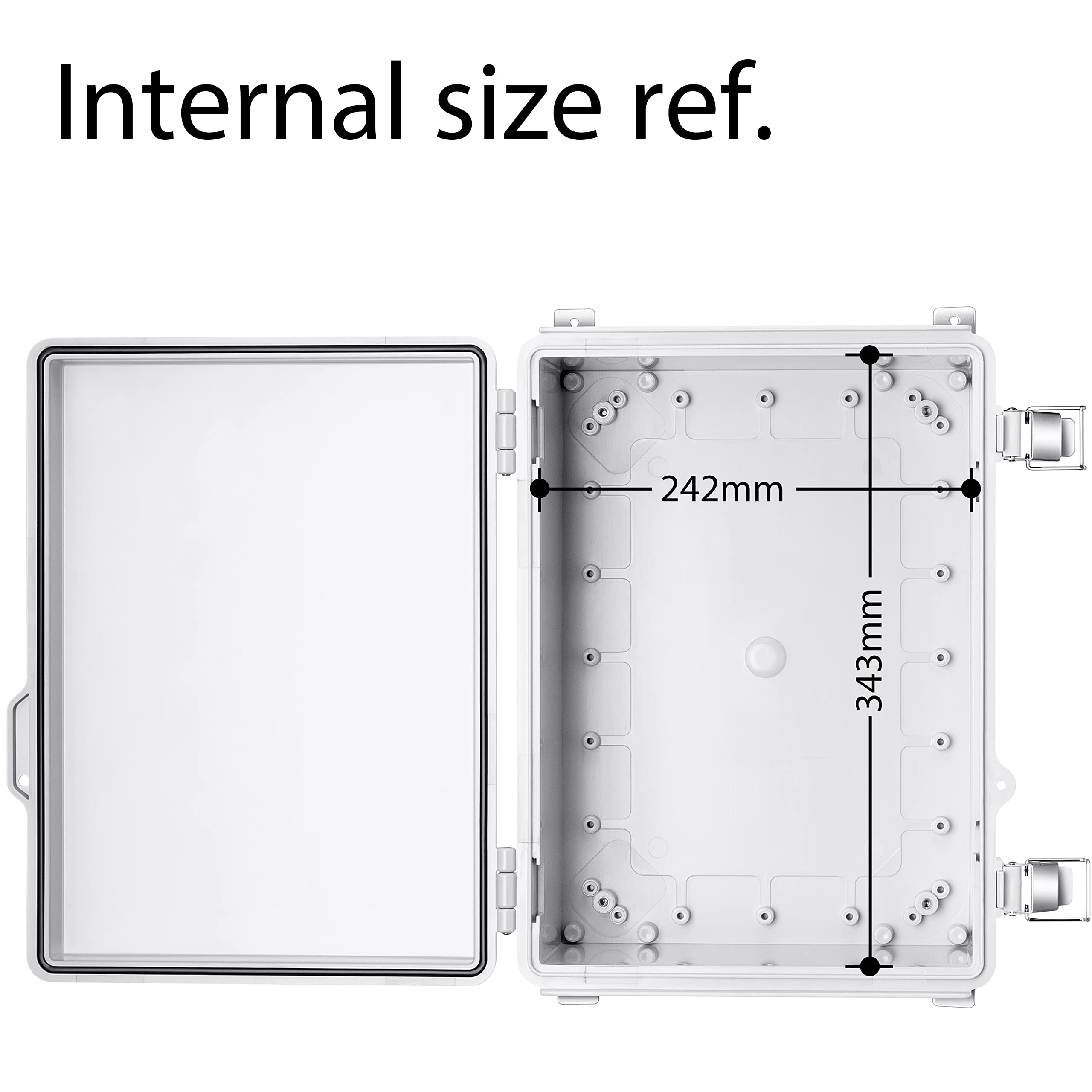 Gratury ABS enclosure is lightweight yet sturdy for portable or fixed installations.