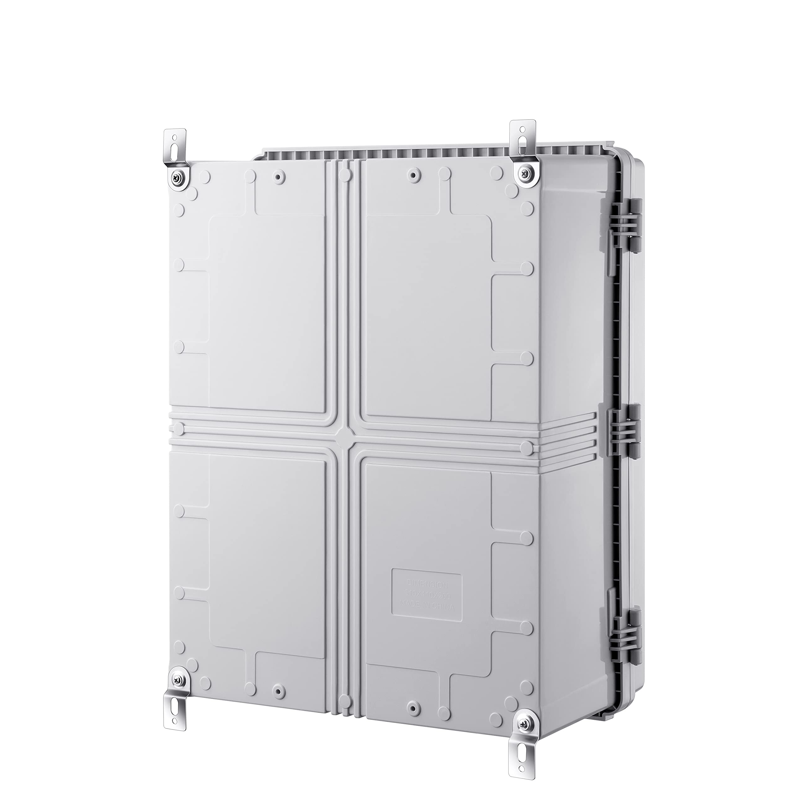 Gratury enclosure allows drilling cable outlets for flexible wiring options