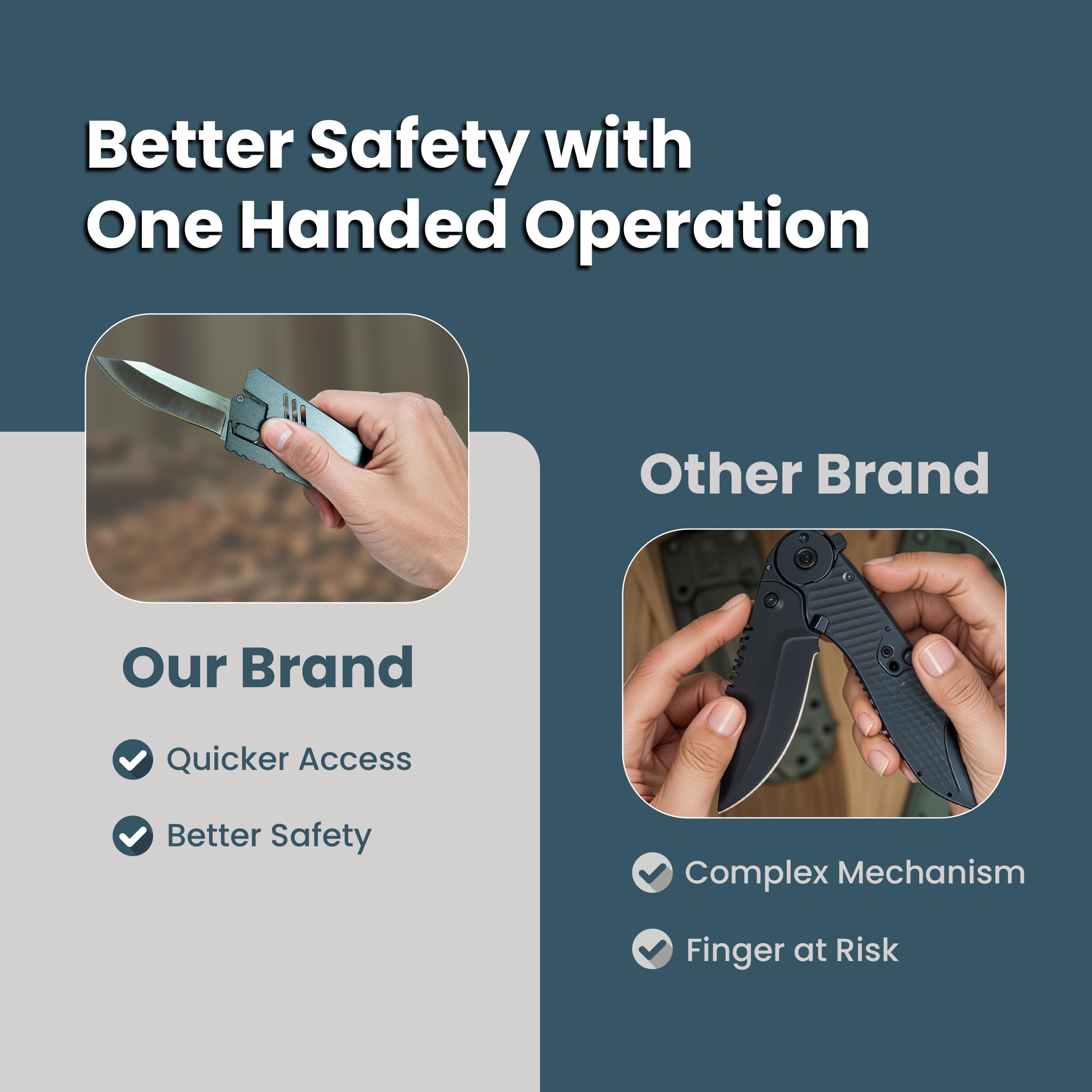 Gravityard Obsidian Black knife, one-handed opening facilitates quick access.