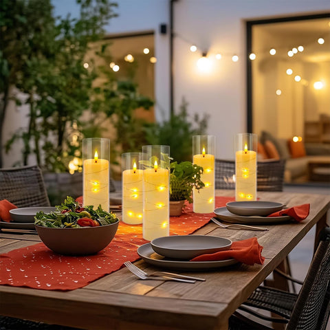 Grcdoyvl wedding and party candles create soft illumination for celebrations.