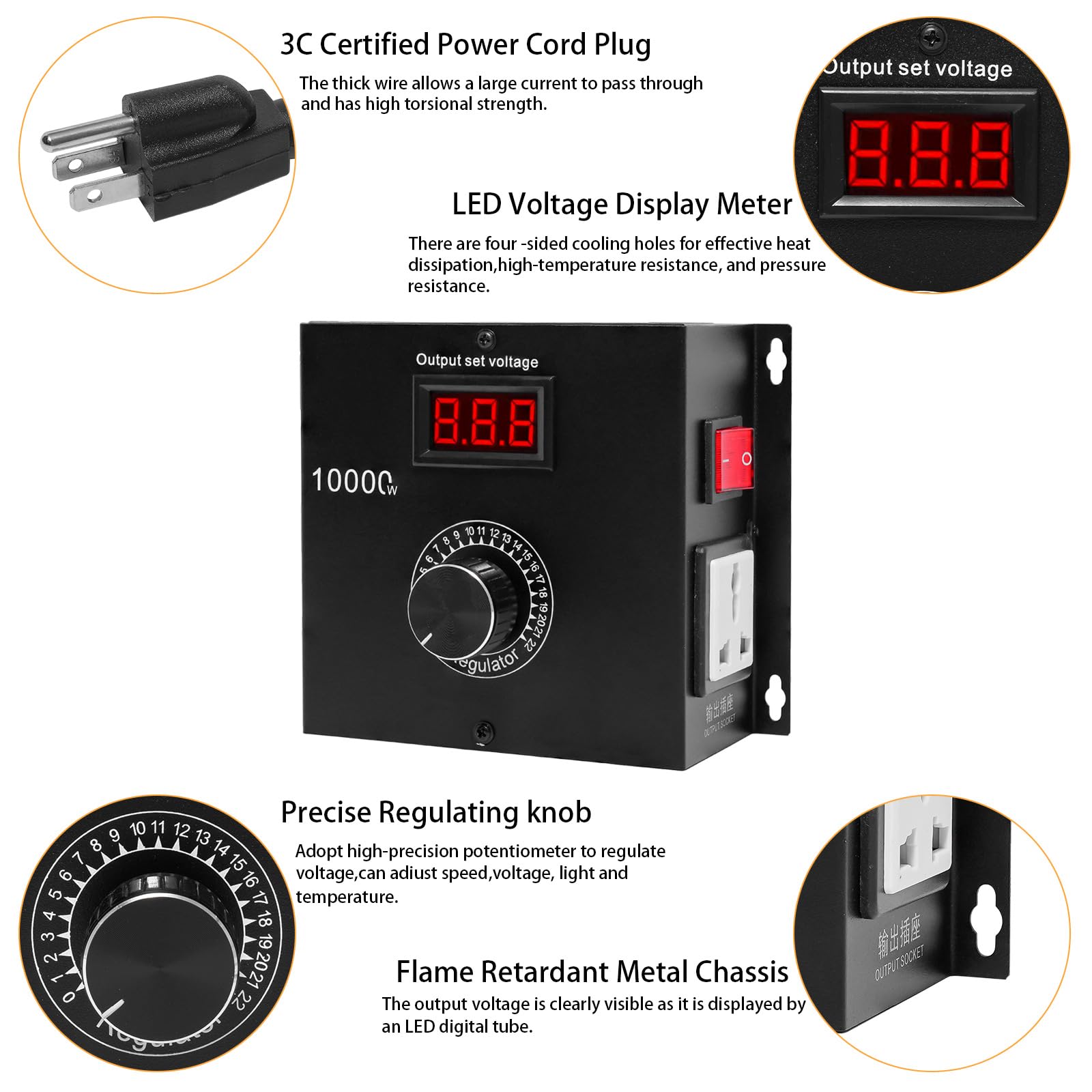 GRDM SCR controller input/output voltage range and flexibility in use
