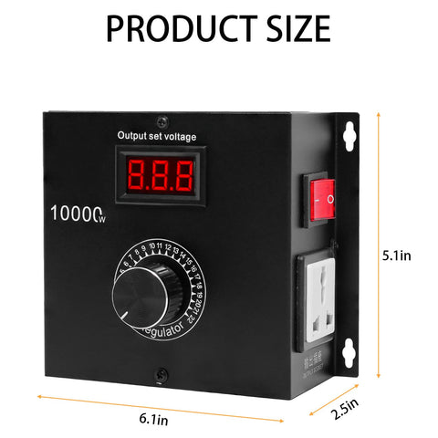 GRDM controller LED display showing real-time output voltage