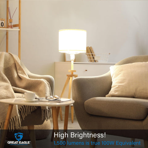 Great Eagle A19 LED bulbs with E26 base install quickly in most fixtures