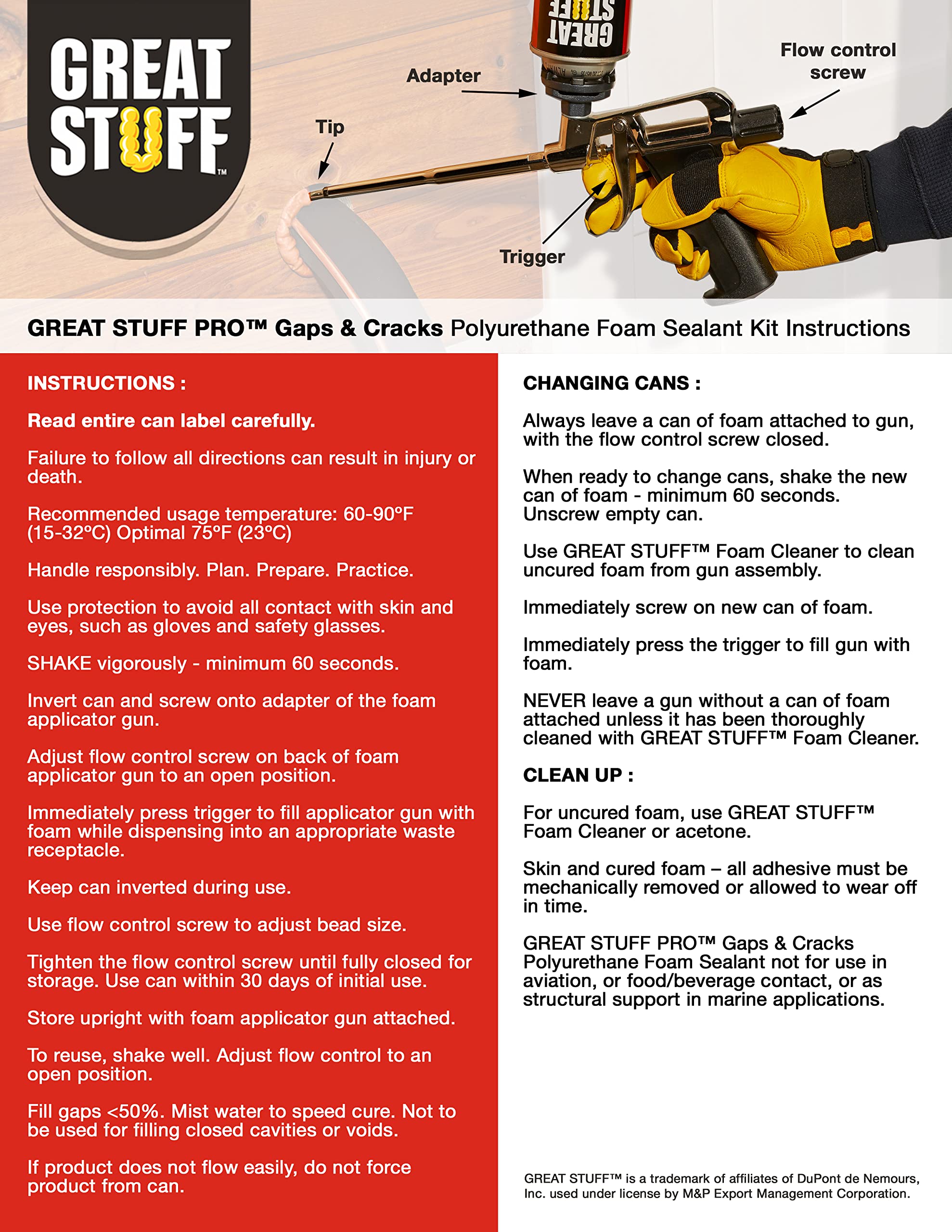 Great Stuff Pro complete kit keeps project-ready supplies together