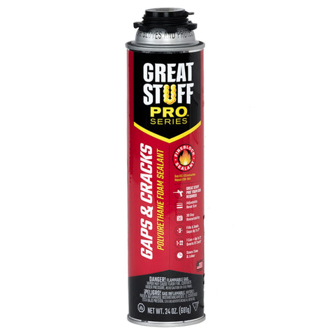 Great Stuff Pro extension straws reach tight spaces for even coverage