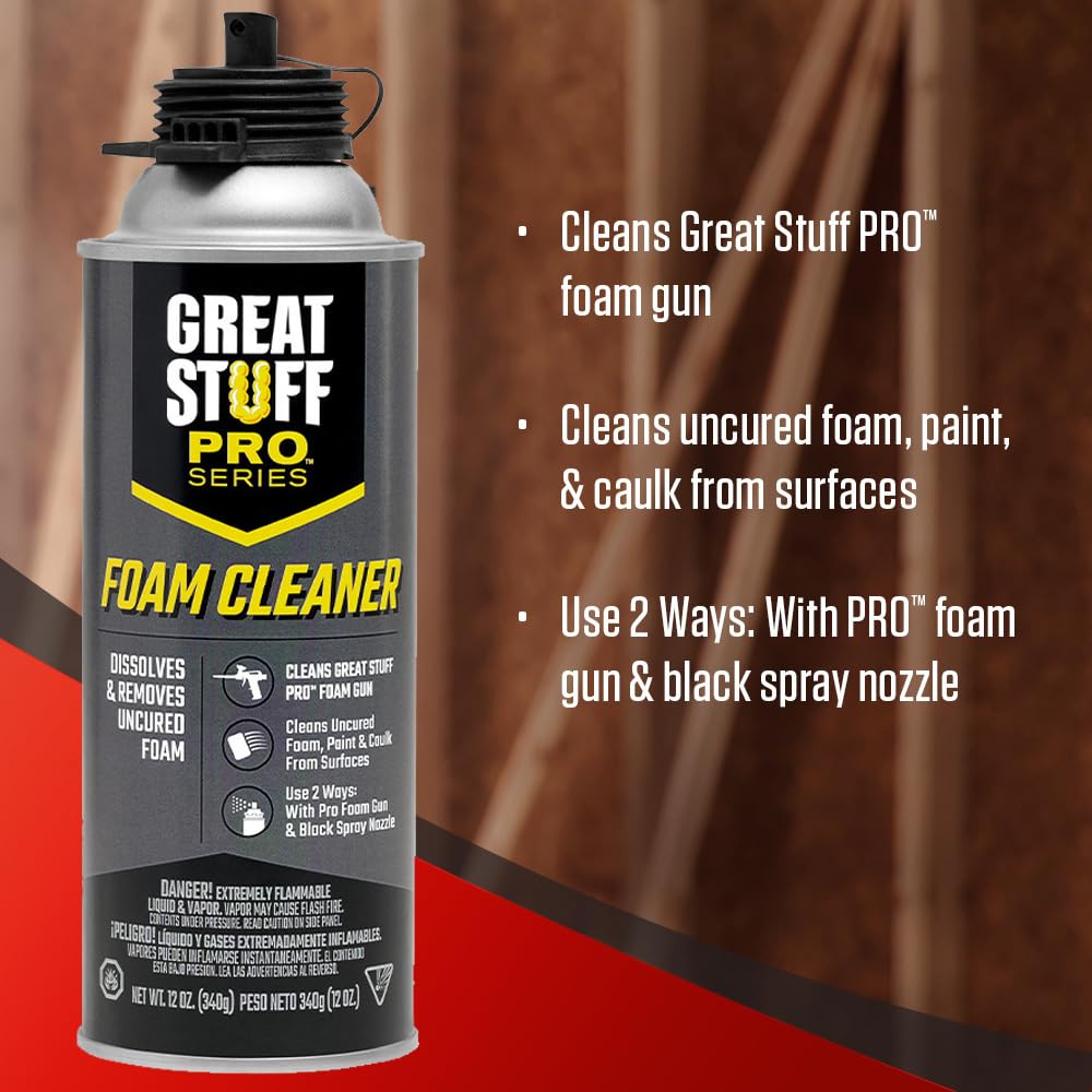 Great Stuff Pro nitrile gloves protect hands during sealing