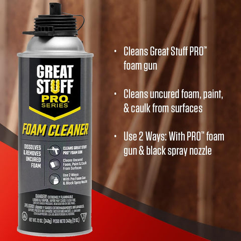 Great Stuff Pro nitrile gloves protect hands during sealing