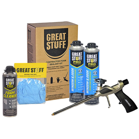 Great Stuff Pro foam can for window and door airtight sealing