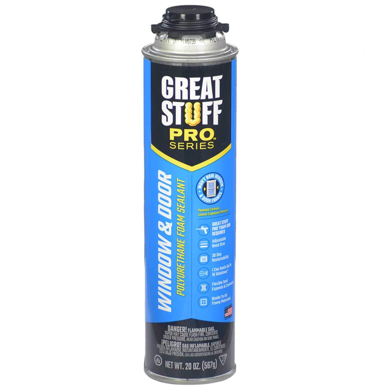 Reusable gun-grade formula stays pressurized for future applications.