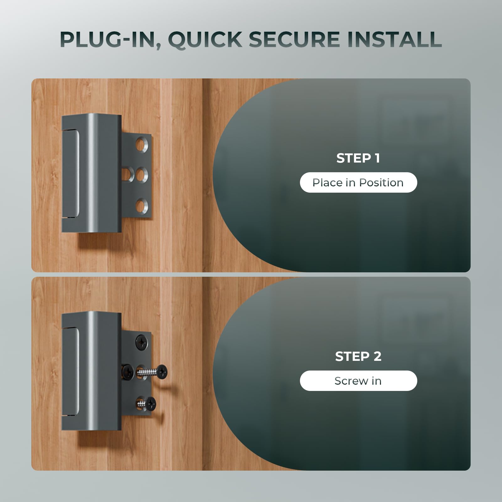 GreaTalent 800lbs inward pressure resistance reinforces the door frame.