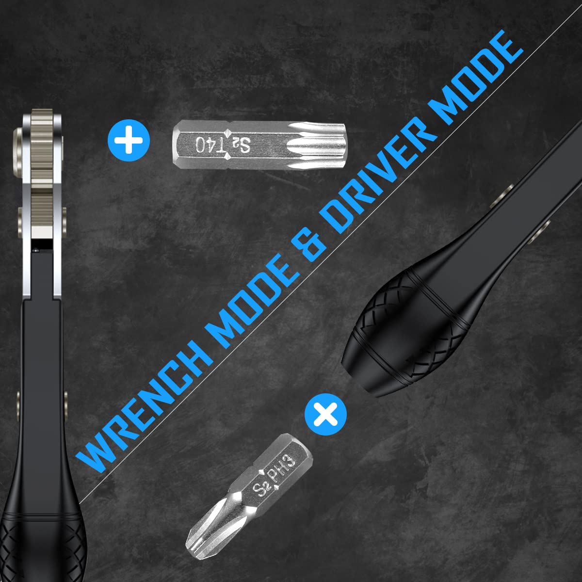 GreaTalent compact low-profile case neatly stores bits and handle