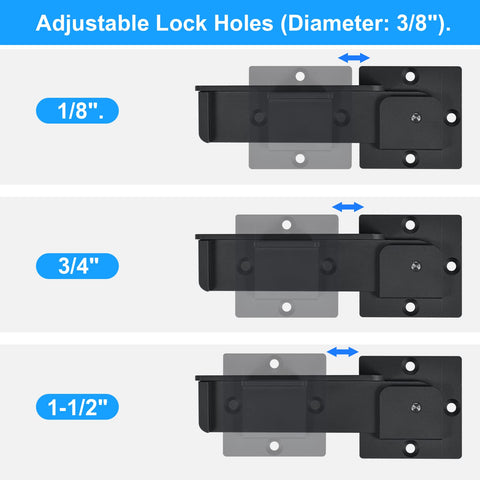 GreaTalent three preset padlock holes for flexible locking options.