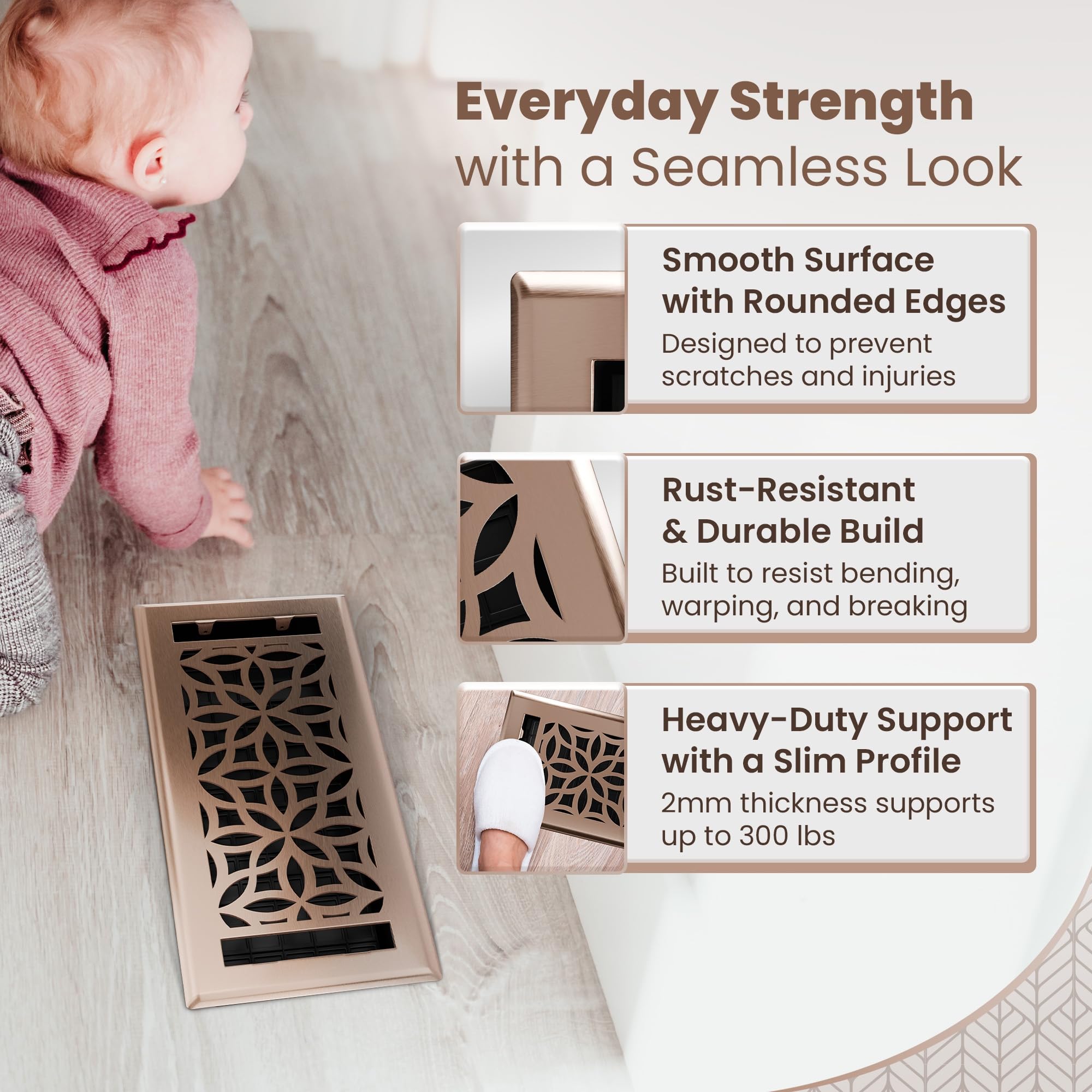 Greater Grates tool-free drop-in installation for quick HVAC updates