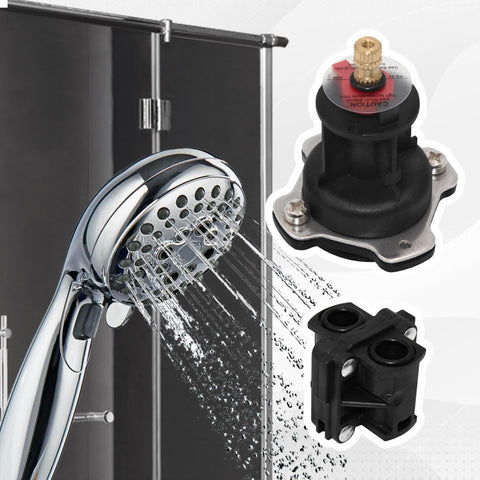 Greatus GP76851 unit demonstrating Kohler Rite-Temp compatibility for steady shower temps.