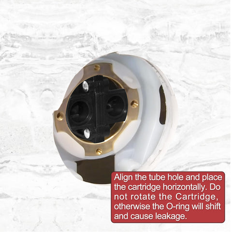 Proper O-ring placement tip during installation.