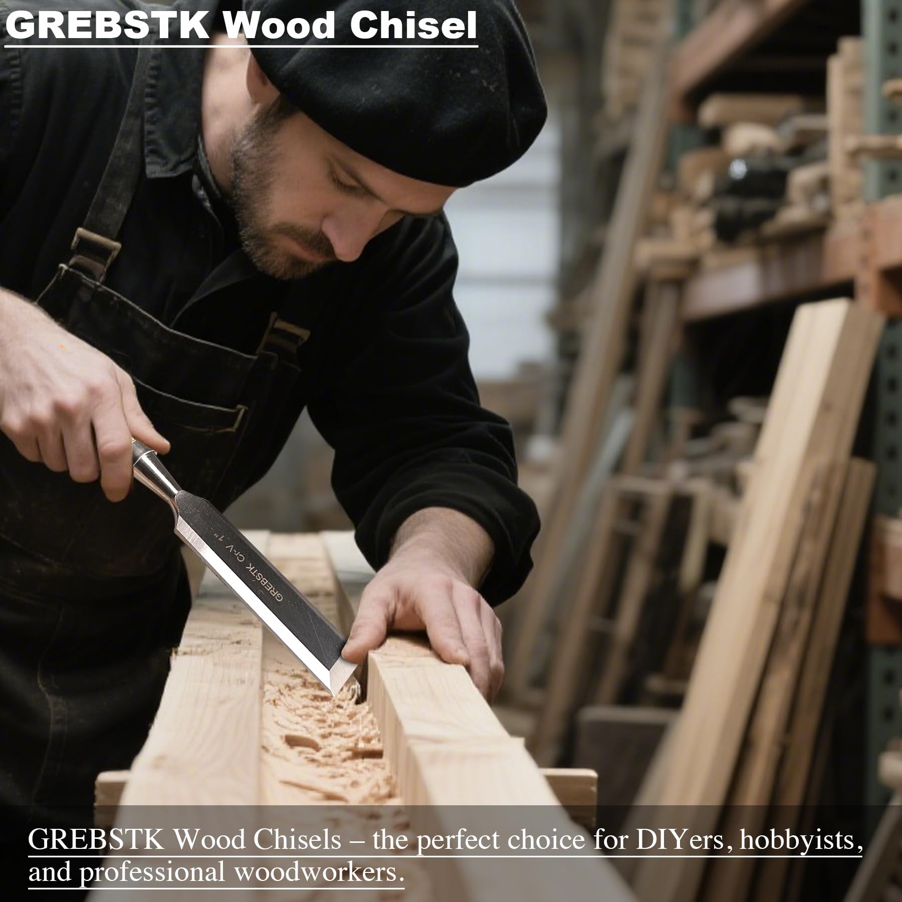 GREBSTK chrome-plated hoop adds durable guidance during mallet use.