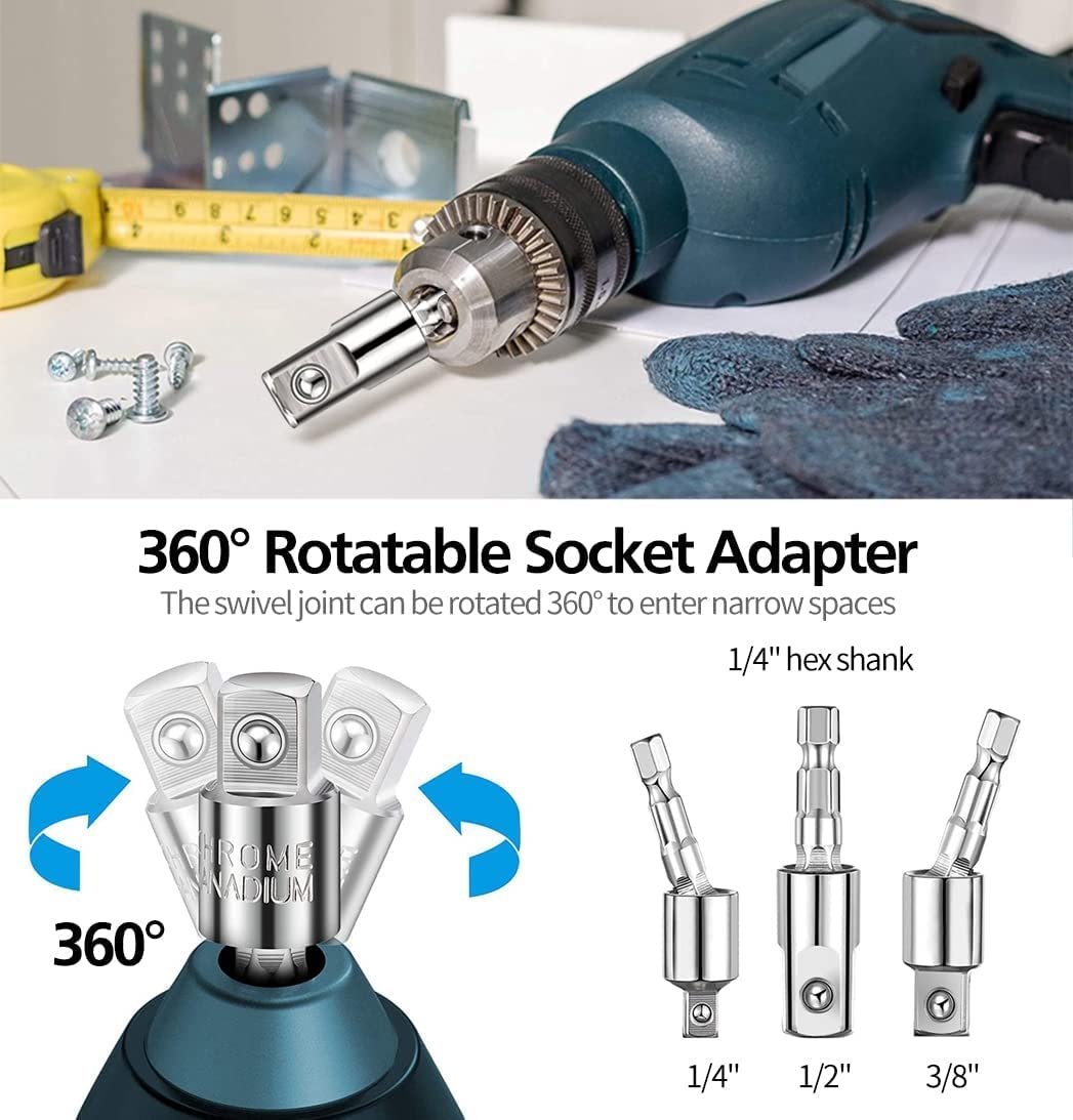Grednfhat 360-degree rotatable bit set provides even power distribution