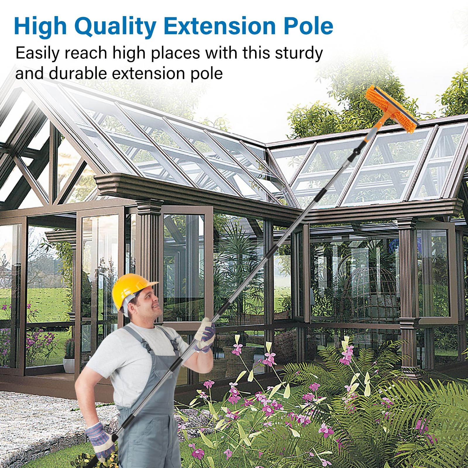 Greeily non-slip handle provides secure grip during tasks.