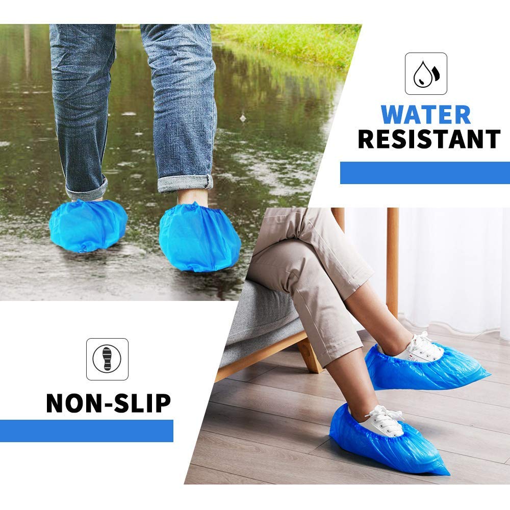 Green Convenience waterproof shoe covers shielding shoes from water and mud