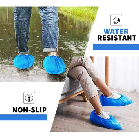 Green Convenience waterproof shoe covers shielding shoes from water and mud