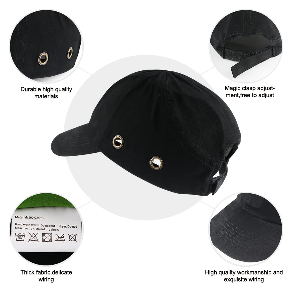 GREEN DEVIL classic black cotton outer shell in baseball style.