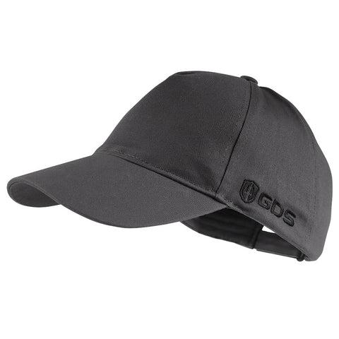 GREEN DEVIL custom embroidery detail on cap, stylish and understated protection.