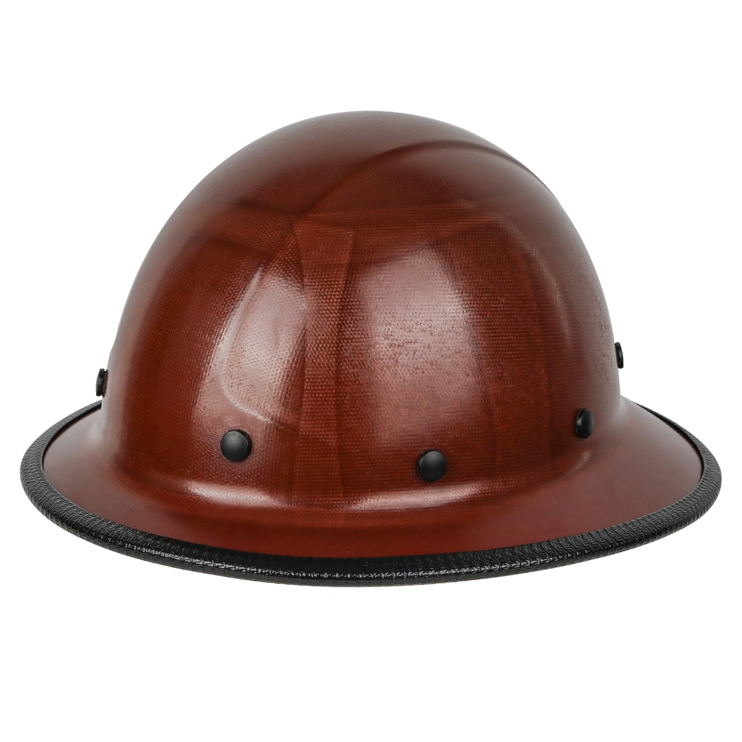 GREEN DEVIL fiberglass full-brim hard hat front view for secure protection
