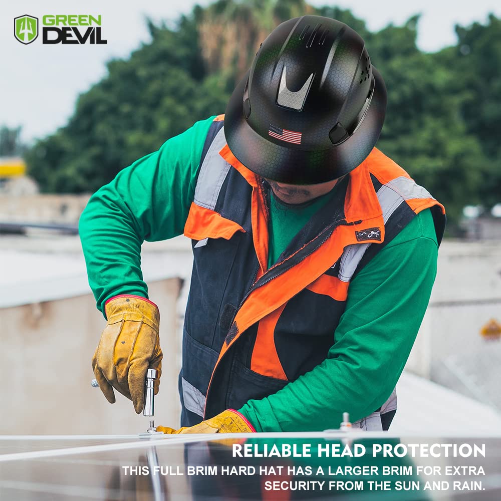 GREEN DEVIL replaceable cotton sweatband offers moisture absorption