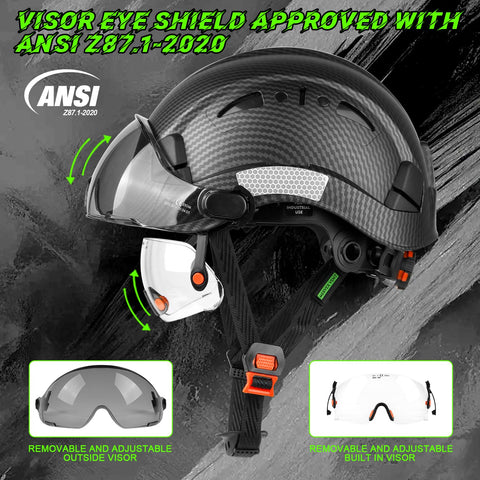 GREEN DEVIL helmet with vented design improves airflow and comfort.