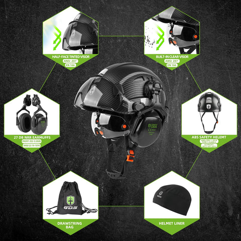 GREEN DEVIL soft sweatband and chinstrap for secure, long-wear comfort