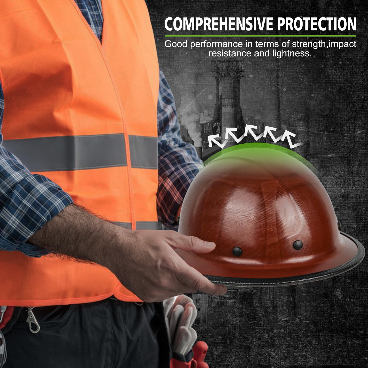 GREEN DEVIL washable sweatband improves hygiene during long shifts