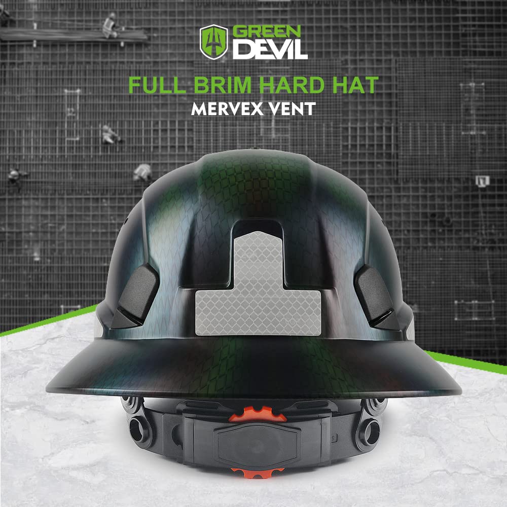 GREEN DEVIL wide brim protects from sun, rain, and wind