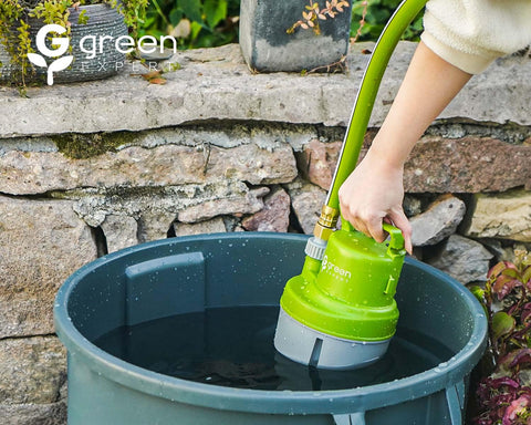 Green Expert pump includes adapter kit for fast hose connections