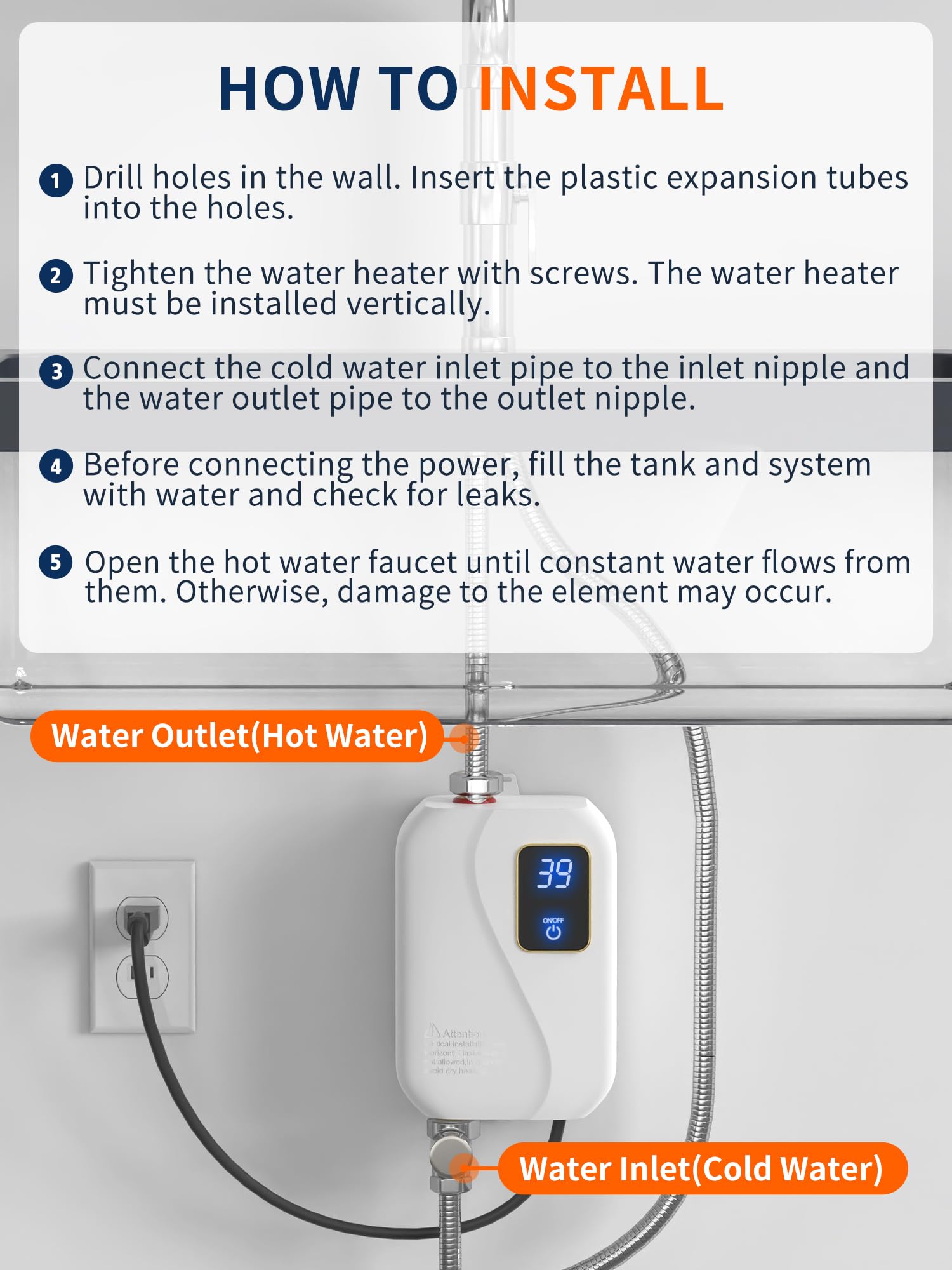 Green Point Home compact design enables quick, energy-efficient kitchen hot water.