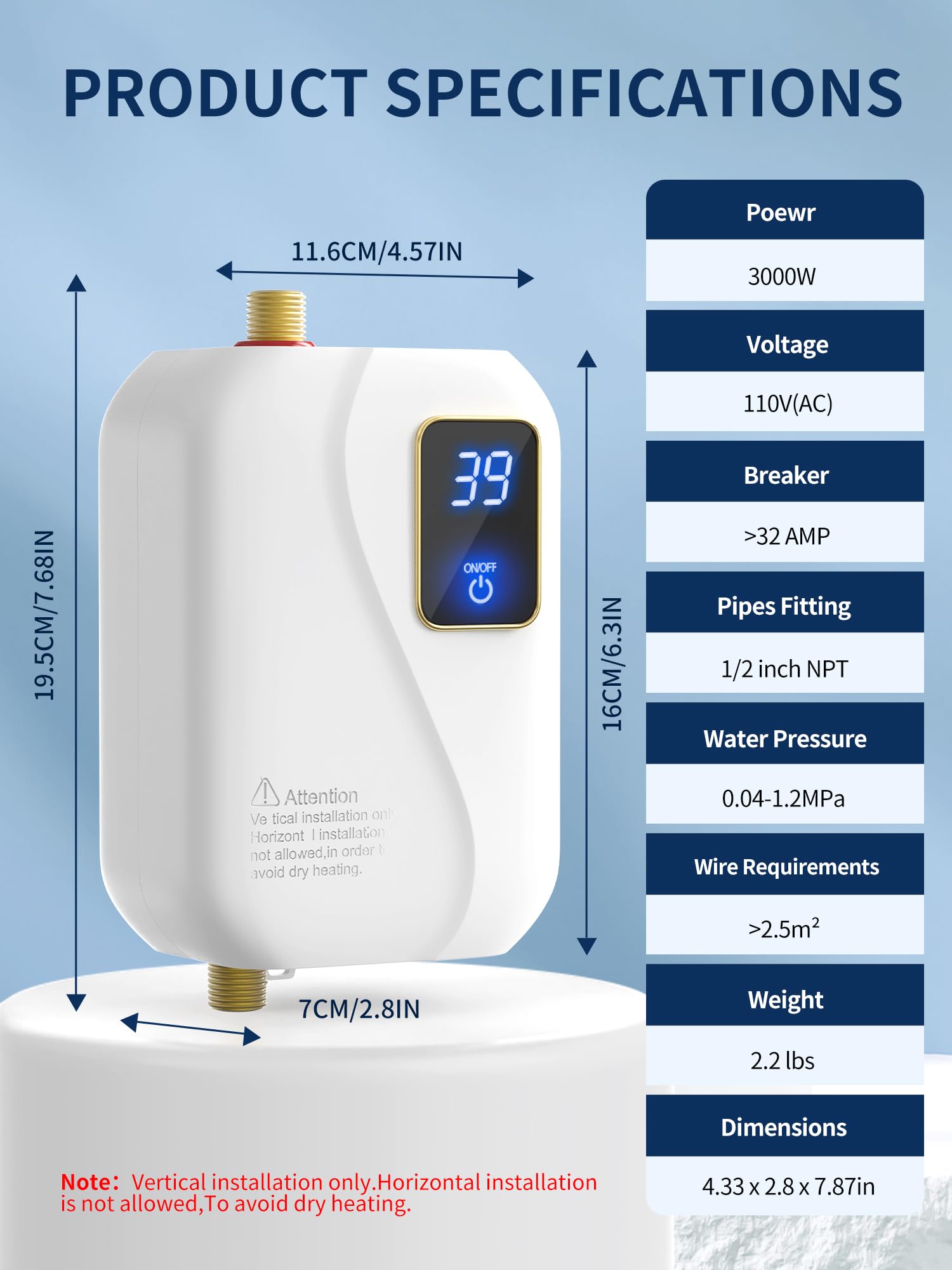 Green Point Home tankless technology delivers on-demand hot water efficiency.