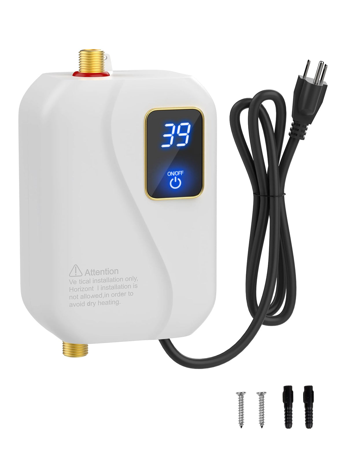 Green Point Home under-sink tankless water heater with 3000W power for instant hot water.