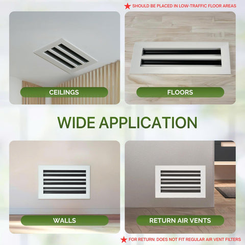 GREEN VENT hidden side screws create a clean, minimalist installation.