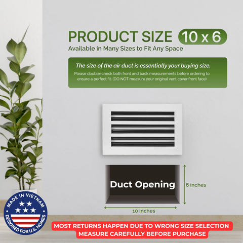GREEN VENT vent diffuser demonstrates quiet airflow and linear blade design.