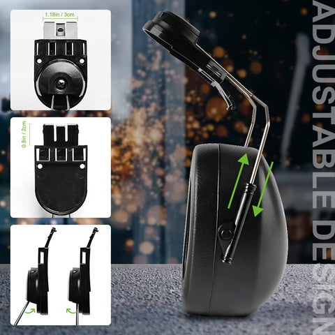 GREEN DEVIL compatibility with safety helmet enables versatile use across industries