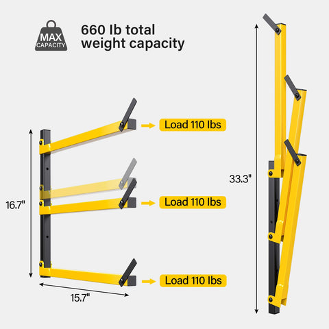 GREENER wood organizer yellow end-baffles secure item placement